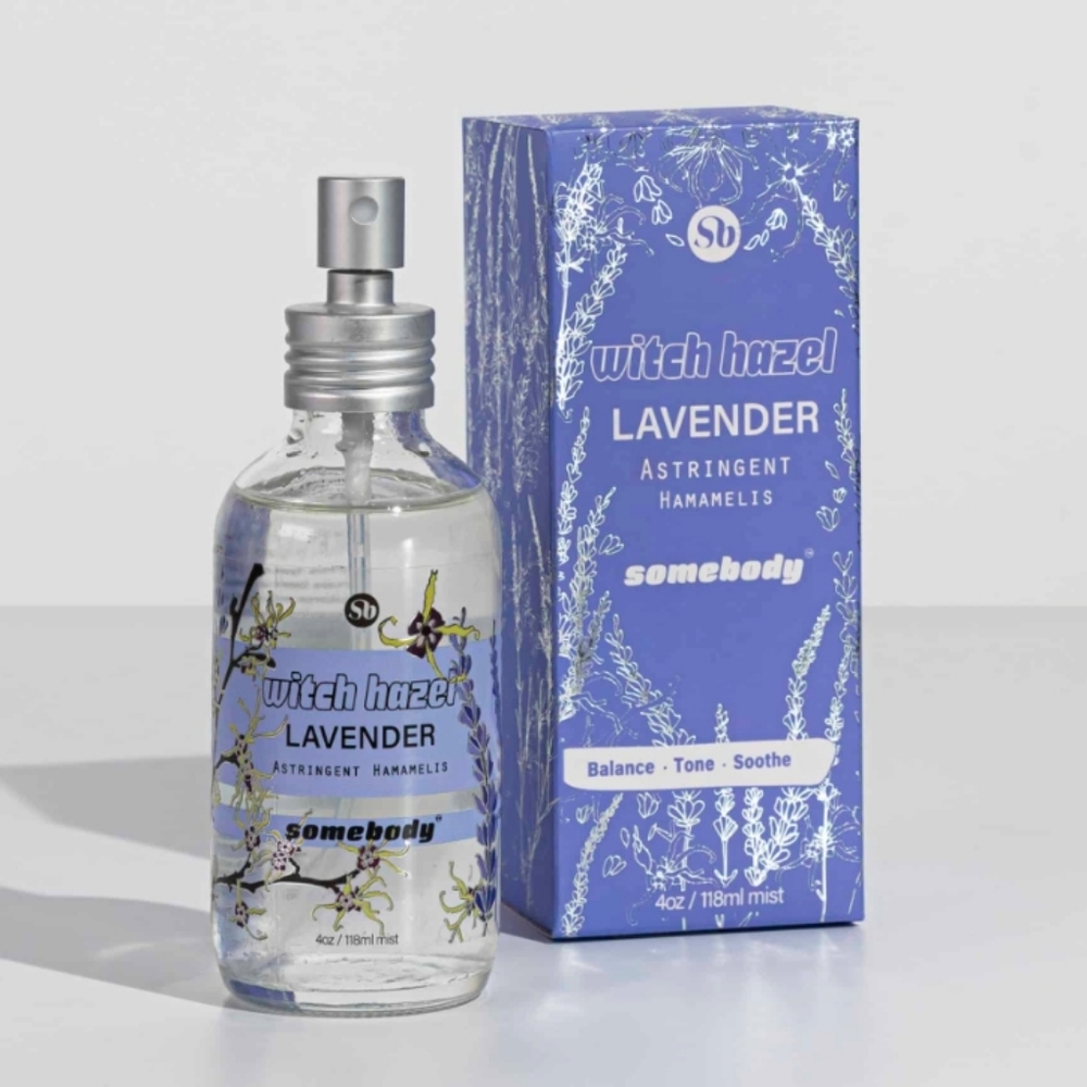 SOMEBODY, WITCH HAZEL SPRAY LAVENDER, 4 OZ